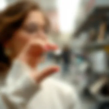 An application method of a stick-on nose pad on eyeglasses