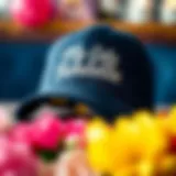 Stylish bachelorette baseball hat with custom text