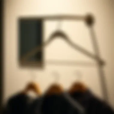 Contemporary metal clothes hanger designed for space optimization