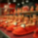 Showcase of Betty Boop House Slippers Quirky Betty Boop house slippers on display