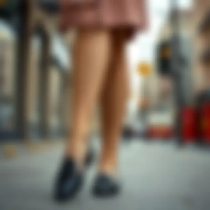 Fashionable Outfit with Black Closed Toe Flats Fashionable outfit paired with black closed toe flats