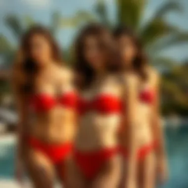 Various body types suited for strapless bathing suits
