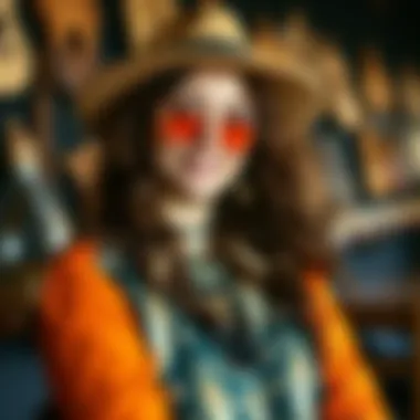 Eclectic Accessories for Bohemian Style An array of eclectic accessories complementing bohemian attire