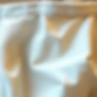 Close-up of the durable fabric used in canvas laundry bags