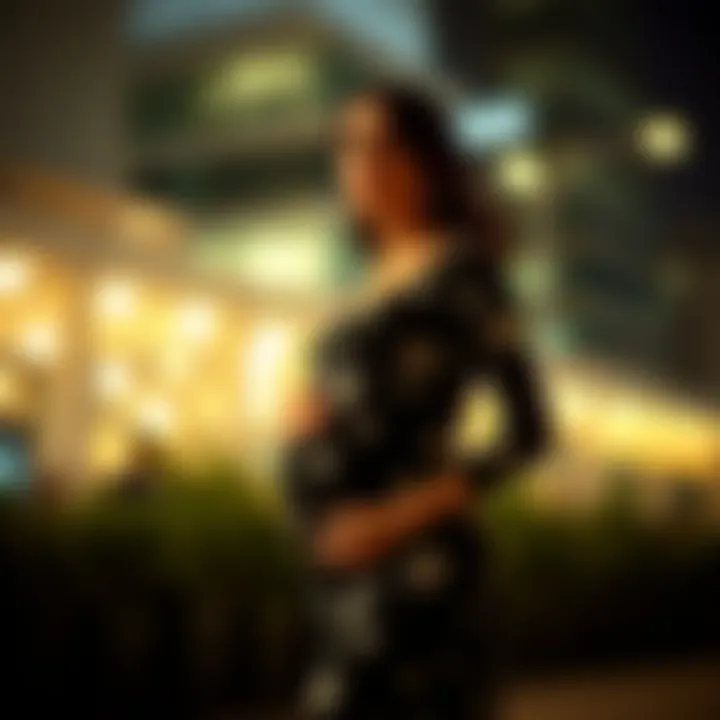 Celebrity Influence on Maternity Fashion Celebrity wearing a modern star maternity dress