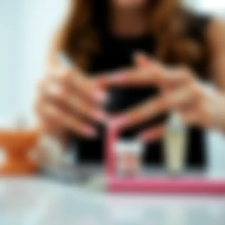 Application tools and products for fake nails