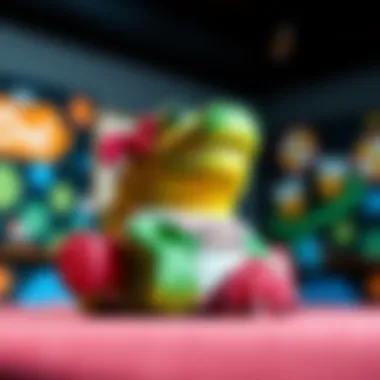 Close-up of cheerleading Jibbitz against a stylish backdrop, emphasizing cultural significance