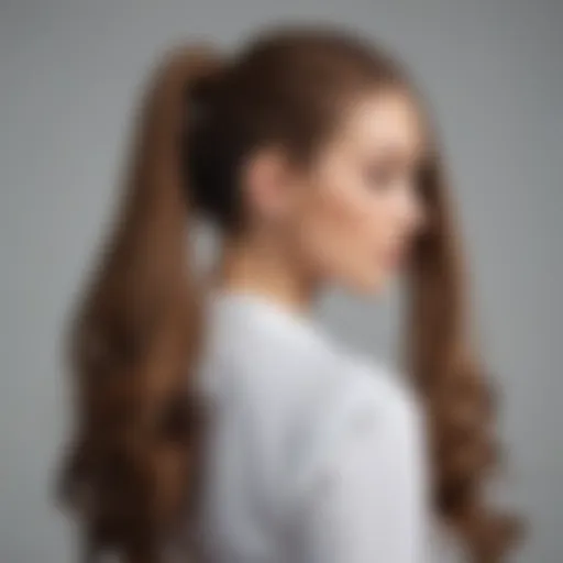 An elegant claw clip ponytail hairstyle showcasing volume and style.