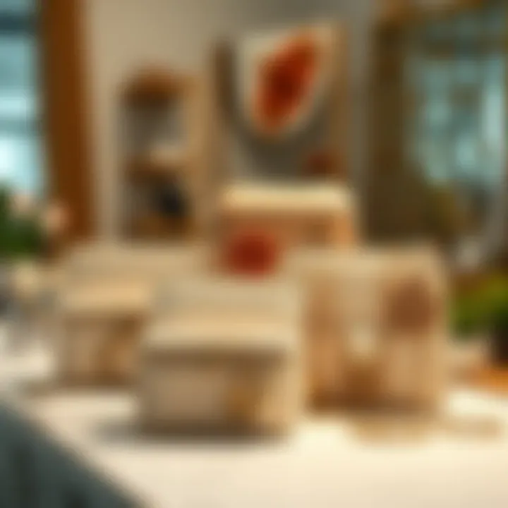 A chic display of jewelry organizers in different sizes