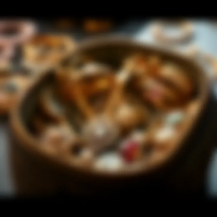 Organized jewelry inside a stylish zippered case