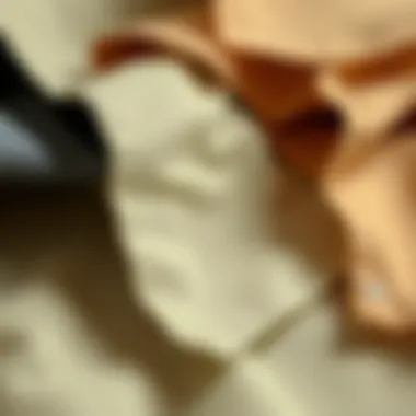 Fabric Options for Khaki Pants Different fabric swatches used for khaki pants