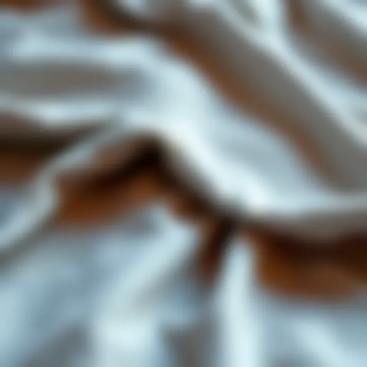 Textural Details of Pajama Fabric Close-up of soft fabric showcasing pajama material texture and design