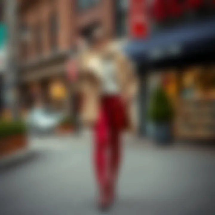 Fashionable outfit featuring warm panty hose