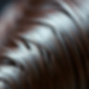 Texture and Quality of Synthetic Wig Fibers Close-up of the texture of synthetic wig fibers