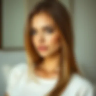 Healthy hair after using anion straighteners