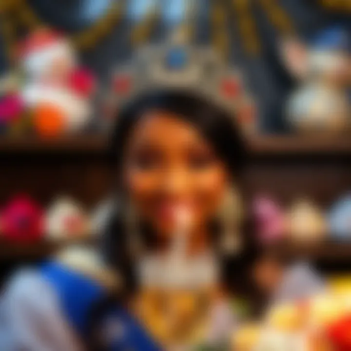 Culturally inspired bridal shower accessories displayed