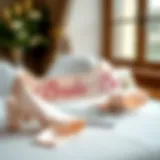 Elegant custom bride-to-be sash displayed on a decorative surface