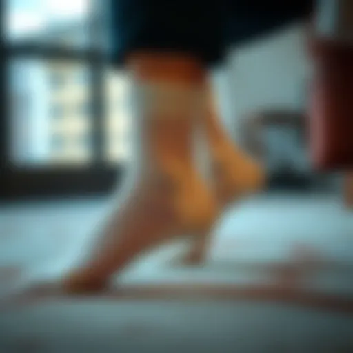 Elegant Ankle Socks with Heel Tab Elegant design of ankle socks with heel tab