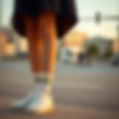 Chic Outfit Ideas Featuring Ankle Socks Stylish outfit combinations with ankle socks