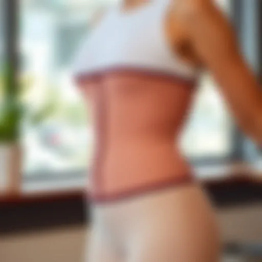 The Sleek Design of a Two-Strap Waist Trainer Stylish two-strap waist trainer showcasing its sleek design