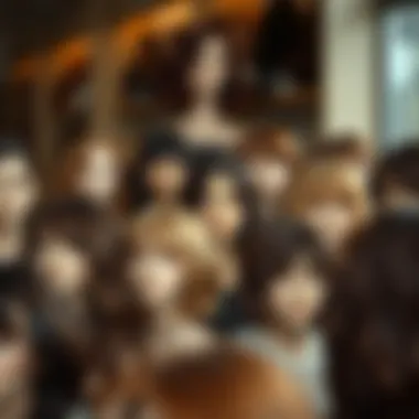 Diverse Styles of Brown Wigs A variety of affordable brown wigs in different styles