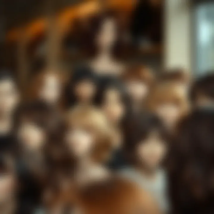 Diverse Styles of Brown Wigs A variety of affordable brown wigs in different styles