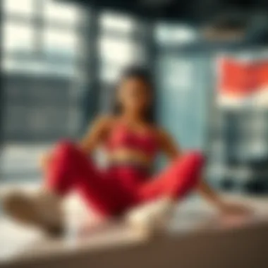 Showcasing Affordable Style in Athletic Wear Stylish gym outfit set displayed on a clean surface