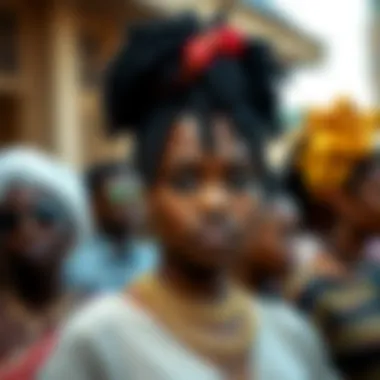 Cultural Significance of Afro Spring Twists Cultural celebration featuring individuals sporting Afro Spring Twists