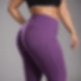 Stylish plus size yoga pants featuring side pockets in a vibrant color
