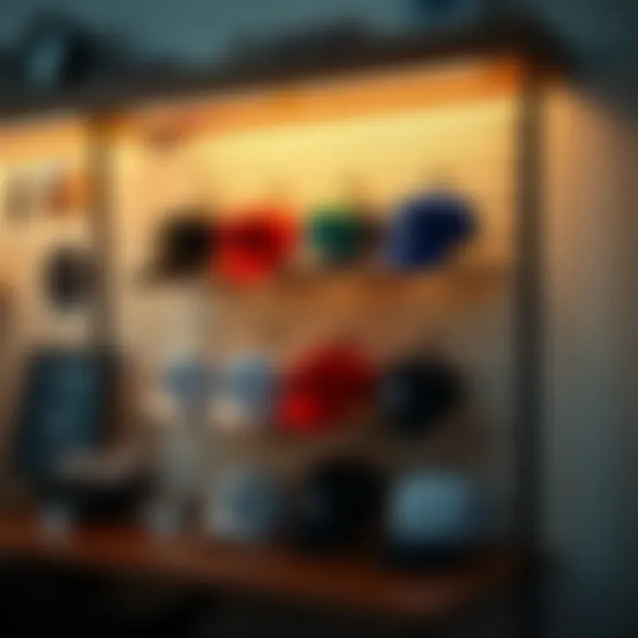 Innovative design of a baseball cap storage solution