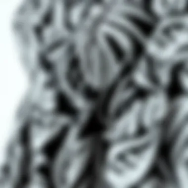 Intricate Fabric Details of the Dress Close-up of the intricate fabric pattern of a tropical dress