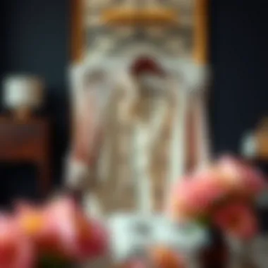 Elegant cardigan and camisole set displayed on a stylish chair