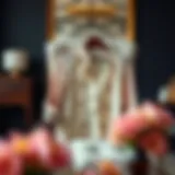 Chic Cardigan and Camisole Styling Elegant cardigan and camisole set displayed on a stylish chair