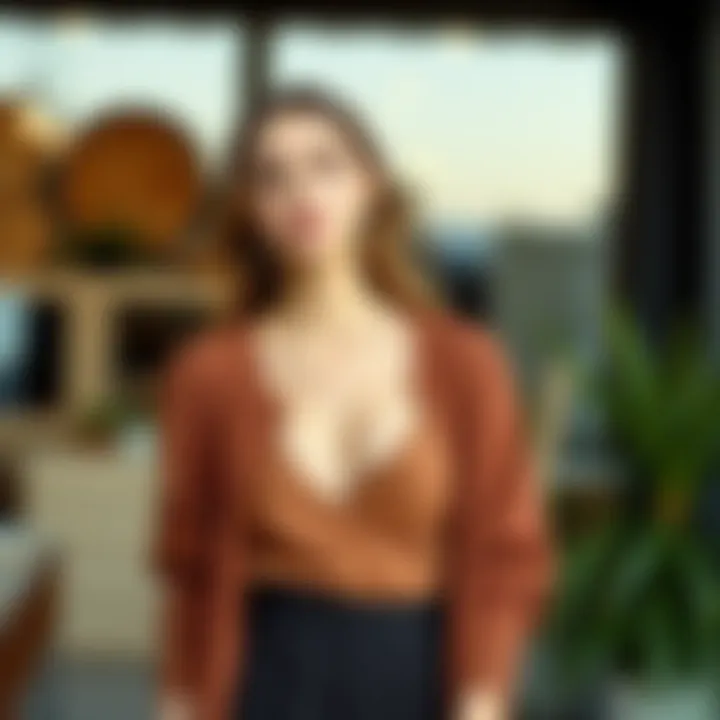 Trend analysis chart for cardigan and camisole styles