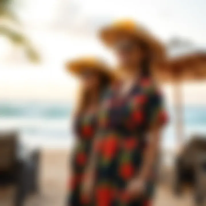 Cultural Expression: Casual Dress with Hawaiian Artistry Casual dress showcasing local Hawaiian artistry and craftsmanship