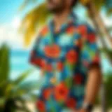 Tropical Vibes: Hawaiian Print Shirt Vibrant Hawaiian print shirt with tropical motifs