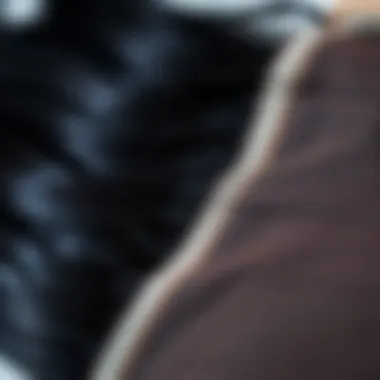 Detailed View of Hair Closure Quality Close-up of a hair closure highlighting its texture and quality.