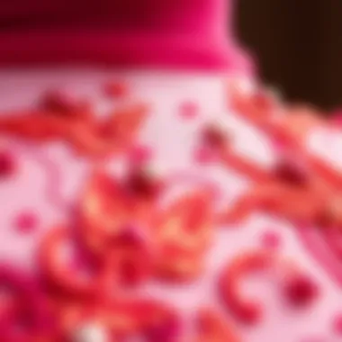 Intricate Embroidery in Luxury Fashion Design Detail of intricate embroidery on a luxury garment