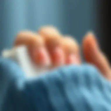 Elegant French manicure nail strips displayed creatively