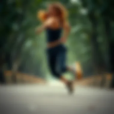 Active Wear with Honeycomb Pants Active lifestyle showcasing honeycomb pants in motion