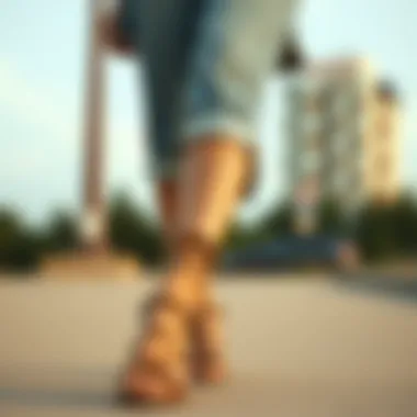 Stylish outfit pairing with leopard gladiator sandals