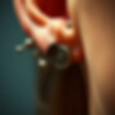 Leverback Mechanism in Action Close-up view of the leverback mechanism in action