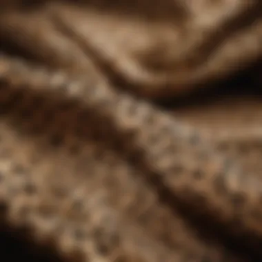 Close-up of luxurious fabric showcasing leopard print pattern