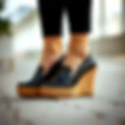 Elegant nurse wedge shoes designed for comfort and style