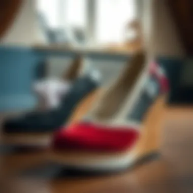 Durable Materials for Nurse Wedge Shoes Nurse wedge shoes in various materials showcasing durability