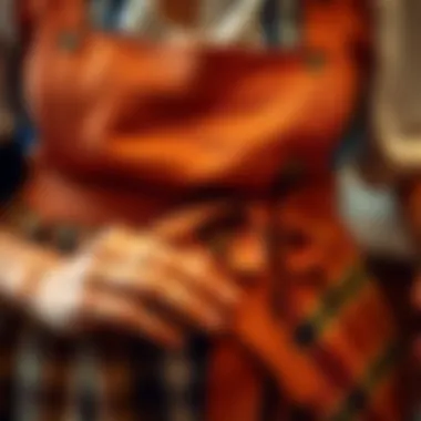 Feature of craftsmanship in Oktoberfest aprons highlighting sewing techniques