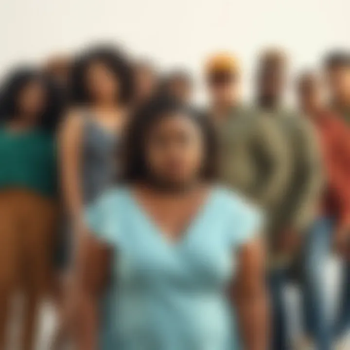 Diversity in Plus Size Asymmetrical Fashion Diverse group showcasing various plus size asymmetrical tops