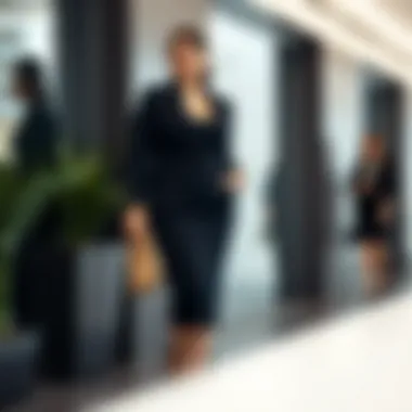 Sophisticated Office Dress for Plus Sizes Elegant plus size dress suitable for office settings