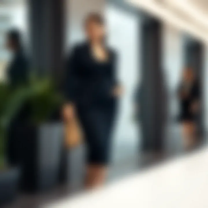 Sophisticated Office Dress for Plus Sizes Elegant plus size dress suitable for office settings