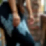 Elegant lace detailing on capri leggings